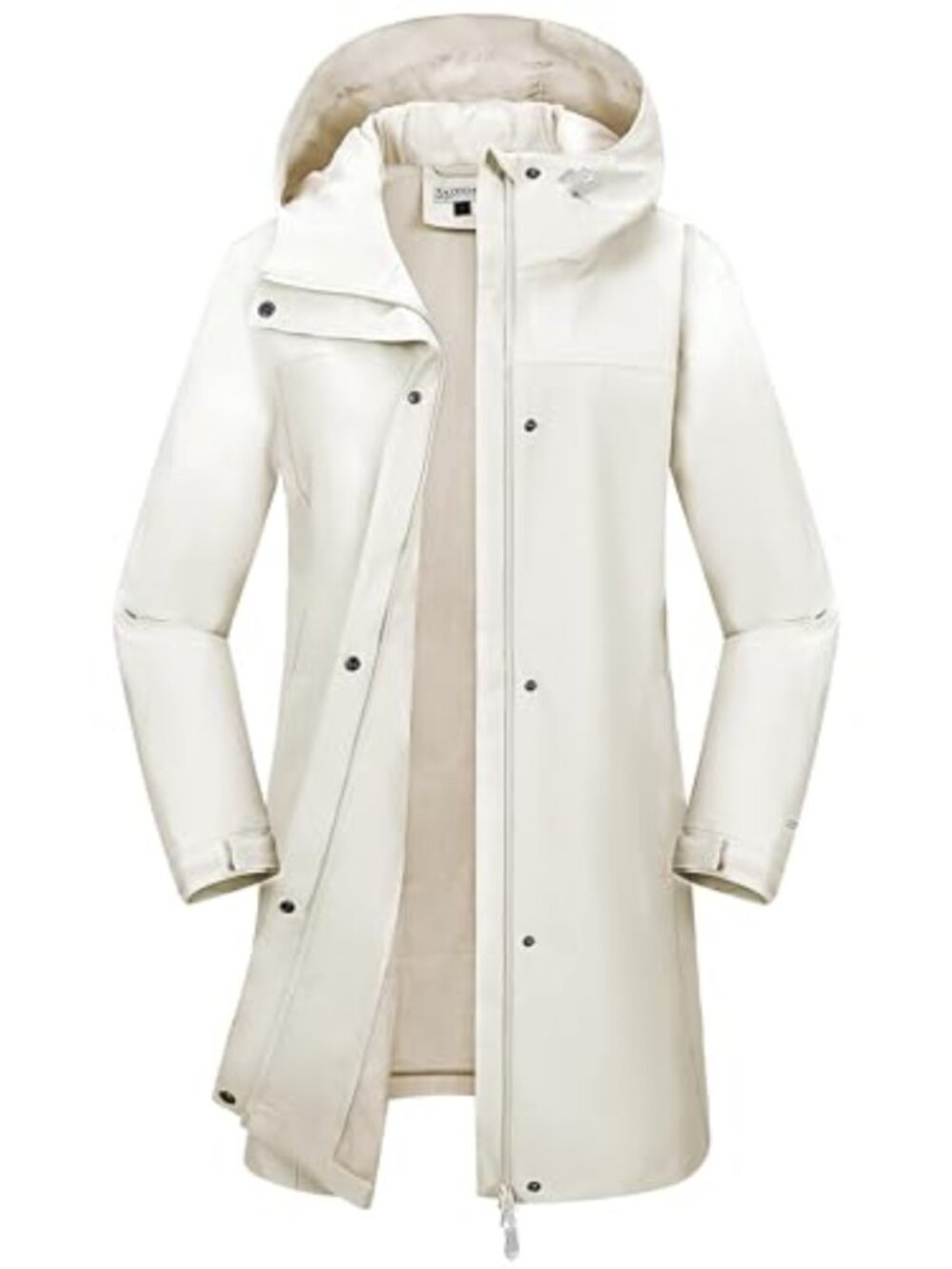 Women's Waterproof Rain Jacket with Hood Long Raincoat Lightweight